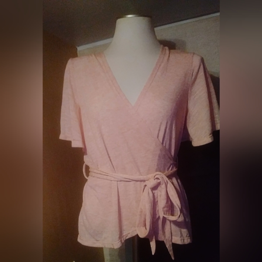 Max Edition Blush Wrap Top
